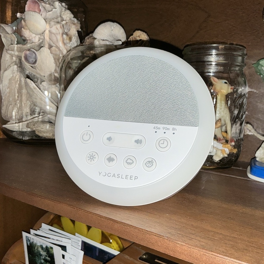 Yogasleep Baby Nod White Noise Sound Machine Dimmable Night Light White No Cord
